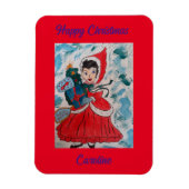 Santa's Helper Kerstmis Magneet (Verticaal)