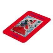 Santa's Helper Kerstmis Magneet (Linkerzijde)