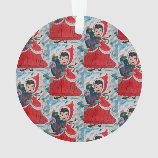 Santa's Helper Kerstmis Ornament (achterkant)