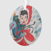 Santa's Helper Kerstmis Ornament (voorkant)