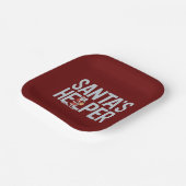 Santa's Helper Kerstmis Papieren Bordje (Gebogen)