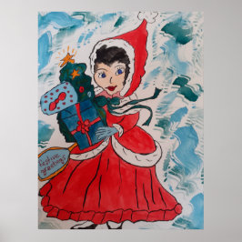 Santa's Helper Kerstmis Poster