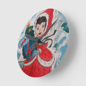 Santa's Helper Kerstmis Ronde Klok (Hoek)