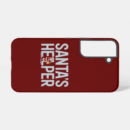 Santa's Helper Kerstmis Samsung Galaxy Hoesje (Achterkant horizontaal)