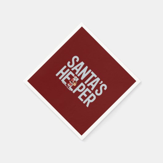 Santa's Helper Kerstmis Servet (Hoek)