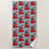 Santa's Helper Kerstmis Strandlaken (Voorkant)