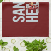 Santa's Helper Kerstmis Theedoek (Gevouwen)