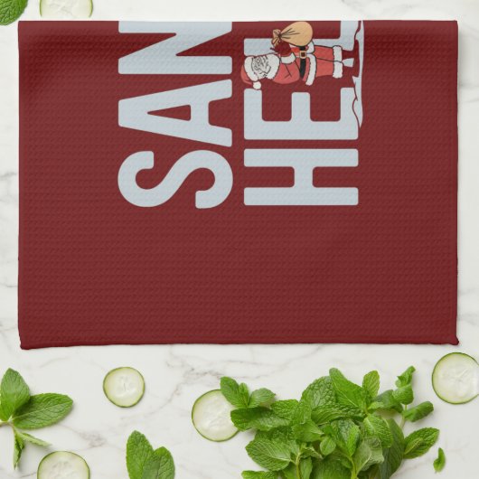 Santa's Helper Kerstmis Theedoek (Gevouwen)