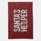 Santa's Helper Kerstmis Theedoek (Verticaal)
