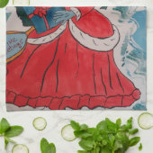 Santa's Helper Kerstmis Theedoek (Gevouwen)