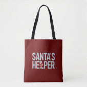 Santa's Helper Kerstmis Tote Bag (Voorkant)