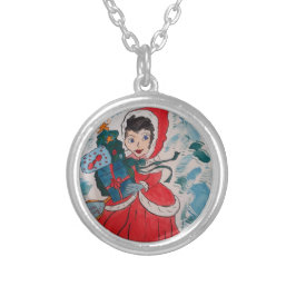 Santa's Helper Kerstmis Zilver Vergulden Ketting