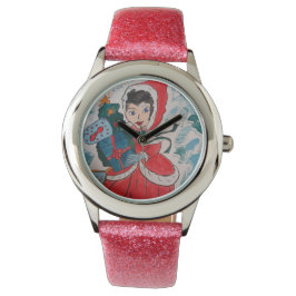 Santa's Helper Kinder Kerstmis Horloge