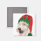 Santas Helper Labradoodle Magnet (Voorkant / Achterkant)