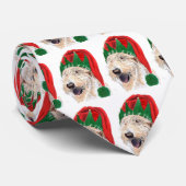 Santas Helper Labradoodle Stropdas (Opgerold)