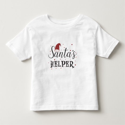 santas helper leuke vakantie kinder shirts (Voorkant)