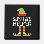 Santa's Helper Matching Kerst Elfen Magneet (Voorkant)