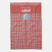 Santa's Helper Rood & Blauw Seizoensgebonden Theedoek (Verticaal)