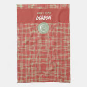 Santa's Helper Rood & Groen Vrolijk Theedoek (Verticaal)