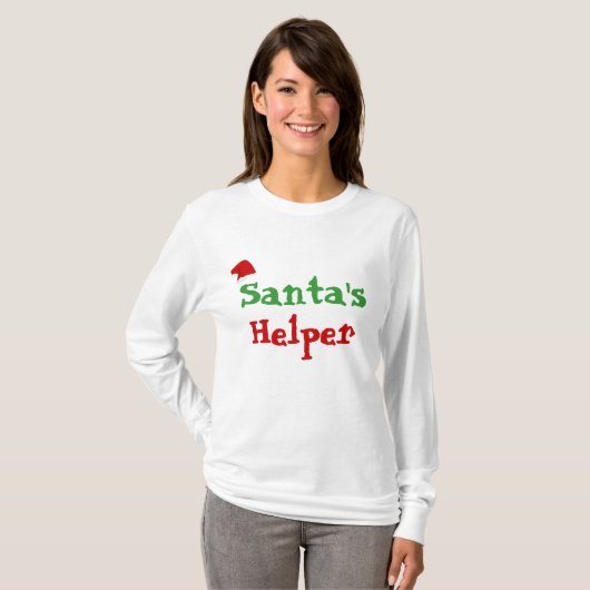 Santa's Helper T-shirt (Voorkant volledig)