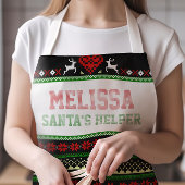 Santa's Helper Ugly kerstSweater LARGE Schort