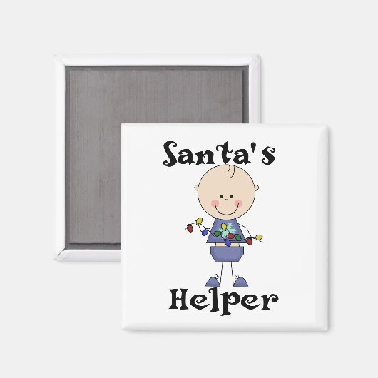 Santa's Helper Vakantie Tshirts en Geschenken Magneet (Voorkant / Achterkant)