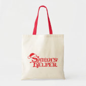 Santa's helperrode seizoenswinkeltas tote bag (Voorkant)