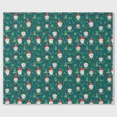 Santa's Helpers Feestelijke Nachtviering Cadeaupapier (Vlak)