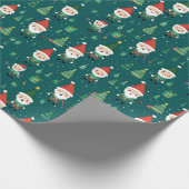 Santa's Helpers Feestelijke Nachtviering Cadeaupapier (Hoek)