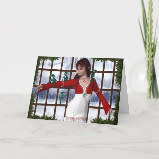 Santa's Helpers Groet / Opmerking Kaart (Voorkant)