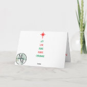 Santa's Hilarische Rudolph Moment - Alpaca Vermomm Kaart (Achterkant)