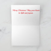 Santa's Hilarische Rudolph Moment - Alpaca Vermomm Kaart (Binnen)