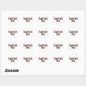 Santas Ho Ronde Sticker (Vel)