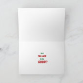 Santa's Holiday Hotline Leuk Schattige Kerstfeest Kaart (Binnen)