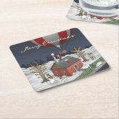 Santa's Hot Air Balloon Kartonnen Onderzetters (Schuin)