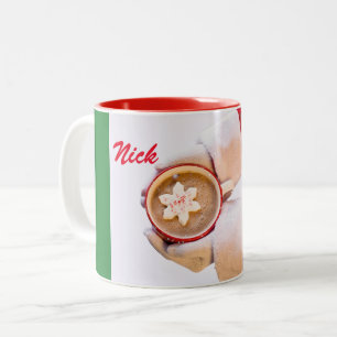 SANTA'S HOT CHOCOLAATE CUSTOM TWEEKLEURIGE KOFFIEMOK