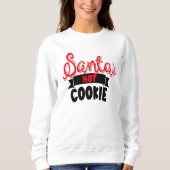 Santa's Hot Cookie Christmas Hoodie, Trui (Voorkant)
