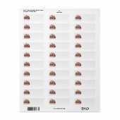 Santa's House Adresetiketten Etiket (Full Sheet)