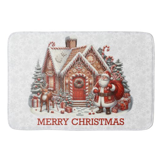 Santa's House Bad Mat (Voorkant)