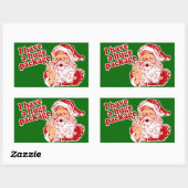 Santas Huge-pakket Rechthoekige Sticker (Vel)