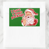 Santas Huge-pakket Rechthoekige Sticker (Tas)