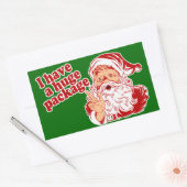 Santas Huge-pakket Rechthoekige Sticker (Envelop)