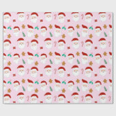 Santa's In Town beroemd gemaakt door Pink Cadeaupapier (Vlak)