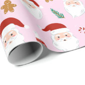 Santa's In Town beroemd gemaakt door Pink Cadeaupapier (Rol Hoek)