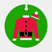 Santa's Jockey Racing Silks Round Circle Ornament (Voorkant)