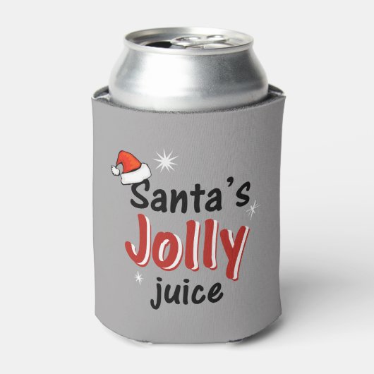 Santa's Jolly Juice Christmas Cheer Beer Blikjeskoeler (Blikje Voorkant)