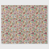 Santa's Jolly Wrapping Paper Cadeaupapier (Vlak)