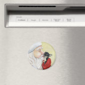 "Santa's Kiss for Chihuahua" Magneet (Insitu (Vaatwasser))