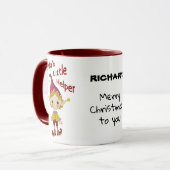 Santa's kleine aangepaste mok voor helikopters (Voorkant links)