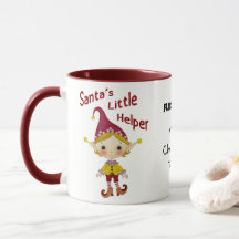 Santa's kleine aangepaste mok voor helikopters